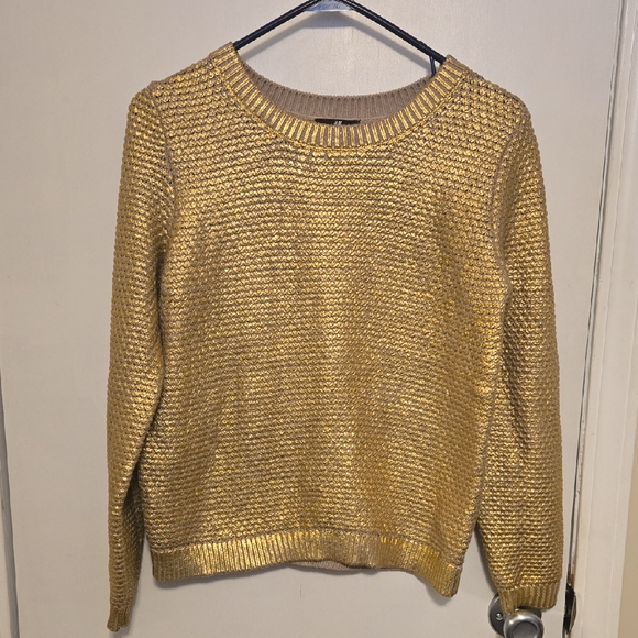 H&M Sweaters - H&M Gold Women's Crew Neck Sweater